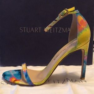 Stuart Weitzman Paintball Strappy Heel size 9
